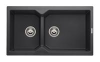 Reginox Breda 20 Links Black Silvery spoelbak