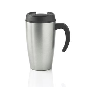 XD Design Thermosbeker Urban 0,4 Liter Rvs Grijs/zwart