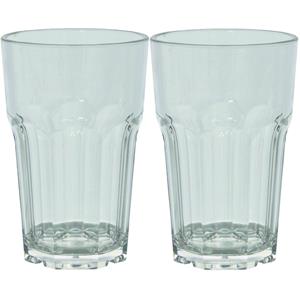 Eurotrail drinkglas 285 ml polycarbonaat transparant 2 stuks