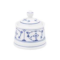 Kahla Blau Saks - Indisch Blau - Stohblumenmuster Zuckerdose 0,25 L