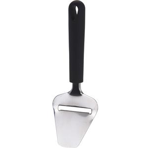 Kaasschaaf Zwart/zilver 23 Cm Rvs Met Ophangoog - Kaasschaven