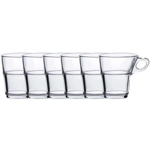 Duralex 6x Theeglazen/koffieglazen Transparant 220 Ml Caprice - Koffie- En Theeglazen