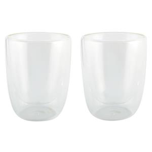 Bellatio 2x Luxe Dubbelwandige Theeglazen 300ml - Koffie- En Theeglazen