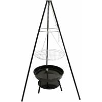 KYNAST EXKLUSIV Schwenkgrill Kynast Ã 52,5 cm H 150 cm Holz Kohle Grill Stahlgestell