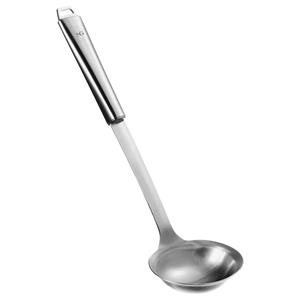 5Five Soep/saus opscheplepel - zilver - RVS - 32 cm - Keukengerei - Robuust/duurzaam - Keukengerei