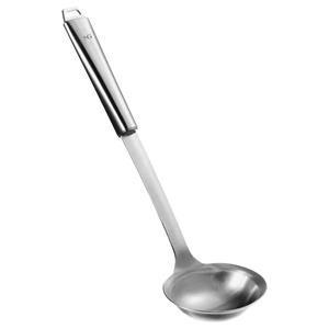 5Five Soep/saus opscheplepel - zilver - RVS - 32 cm - Keukengerei - Robuust/duurzaam - Keukengerei