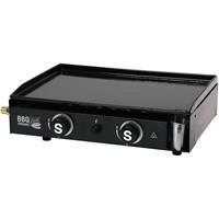 Central Park gasbarbecue BBQ & Friends plancha zwart 5,3kW 52x37,5cm