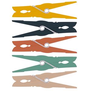 Sorbo 108x Gekleurde wasknijpers -