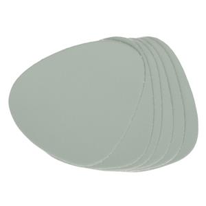 Zeller 24x Lederlook glazenonderzetters mintgroen 10 x 12 cm -