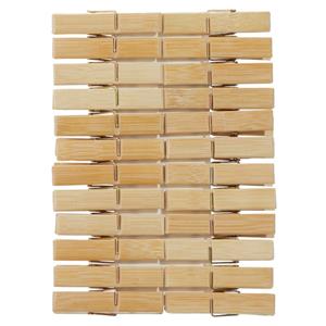 96x Houten wasknijpers 6 cm -