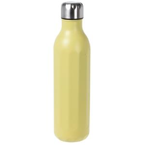 Excellent Houseware RVS thermosfles / isoleerfles voor onderweg 500 ml pastel geel -