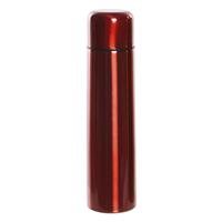 Items RVS thermosfles/isoleerfles rood met drukdop 920 ml -