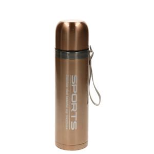 Concorde Metallic thermosfles / isoleerfles RVS voor onderweg goud 500 ml -