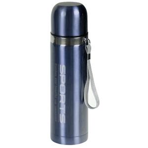 Concorde Metallic thermosfles / isoleerfles RVS voor onderweg lichtblauw 500 ml -