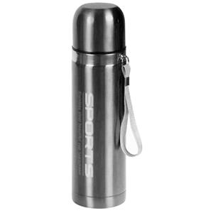 Concorde Metallic thermosfles / isoleerfles RVS voor onderweg zilver 500 ml -