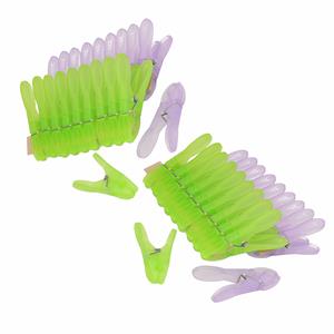Forte Plastics 100x grote stevige wasknijpers in verschillende kleuren 8.5 cm -