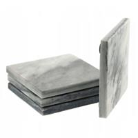 Svenska Living Set van 4 glazenonderzetters marmer steen 10 cm -