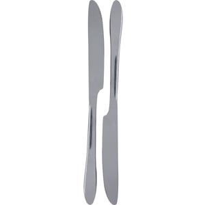 2x Messen tafelbestek RVS 23,5 cm - Keukenbenodigdheden - Tafel dekken - Bestek - Tafelmessen/dinermessen/smeermessen - Messen