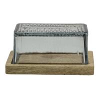 Clayre & Eef Transparente Botervloot 17*11*9 cm 6GL3437