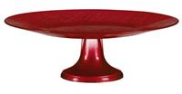 Vivalto Kuchenteller 33 X 10,5 Cm Glas Rot