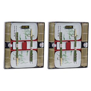 Items Luxe porseleinen sushi servies/serveerset voor 4 personen 8-delig - Sushi eetset