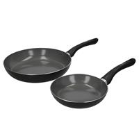 Master Class Bratpfanne "MasterClass Can-to-Pan Ceramic", Aluminium, (Set, 2 tlg.), Ø 20/28 cm, Induktion