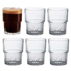 Duralex 24x Koffie/espresso/whiskey Glazen Transparant 160 Ml Empilable - Koffie- En Theeglazen