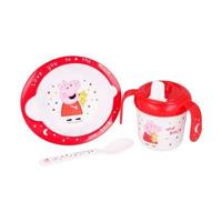 Yomonda Peppa Pig Babygeschirr Set 3-teilig Kindergeschirrsets bunt