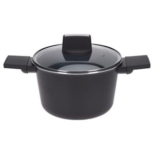 Excellent Houseware Braadpan - Kookpan Met Deksel - 20 Cm - Zwart