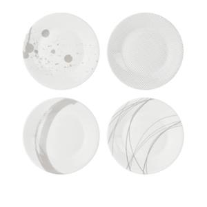 Royal Doulton Pacific Stone Bord Ã 16 cm - Set van 4