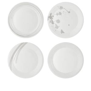 Royal Doulton Pacific Stone Bord Ã 28 cm - Set van 4