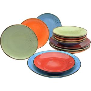 CreaTable Eetservies NATURE COLLECTION Mediterran (set, 12-delig)