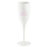 KOZIOL Sektglas »Cheers No. 1 It S A Girl, 100 ml«, Kunststoff