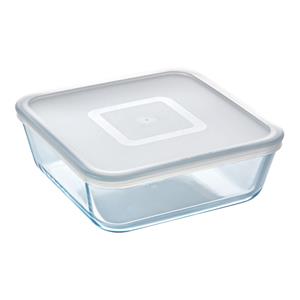 Pyrex Schaal Vierkant Met Deksel, 15 X 15 Cm -  Cook & Freeze