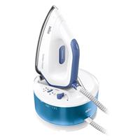 Braun Dampfbügelstation CareStyle Compact IS 2143, 1500 ml Wassertank, blau, max. Dampfmenge 420g/min, Rückwärtsbügeln über Knöpfe