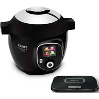 Krups Multikocher CZ8568 Cook4Me+ Grameez, 1600 W, 6 l Schüssel, vernetzte Waage, 300 Rezepte, 6 Programme, kompatibel mit Cook4Me-App