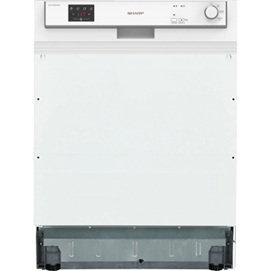 SHARP QW-HX12S47EW-DE inbouw vaatwasser (Semi inbouw vaatwasser, 598 mm breed)
