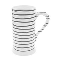 Gmundner Keramik Graugeflammt Bierkrug Form-A 0,5 L / h: 17 cm
