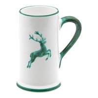 Gmundner Keramik Grüner Hirsch Bierkrug Form-A 0,5 L / h: 17 cm