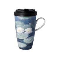 Goebel Mug To Go Claude Monet - Seerosen am Abend bunt