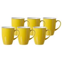 Ritzenhoff & Breker DOPPIO Kaffeebecher 320 ml Gelb 6er Set Kaffeebecher gelb