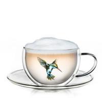 Creano Doppelwandtasse Hummi-Tasse, 250ml Kaffeebecher blau