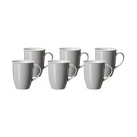 Ritzenhoff & Breker DOPPIO Kaffeebecher 320 ml grau 6er Set Kaffeebecher