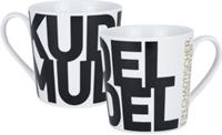 Infinite Kaffeebecher Kuddelmuddel, 350ml schwarz/weiß