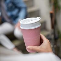 Koziol ISO TO GO Thermobecher 400ml Isolierbecher rosa