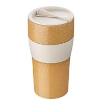 Koziol AROMA TO GO XL Thermobecher mit Deckel 700ml Isolierbecher sand