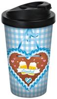 Geda Labels Coffee to go Becher Oktoberfest Lausbub 400ml Kaffeebecher bunt