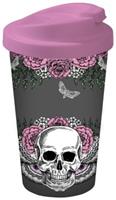 Geda Labels Coffee to go Becher Lady Skull 400ml Kaffeebecher bunt