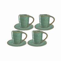 Leonardo MATERA Espresso Set grün 8-teilig Kaffeebecher