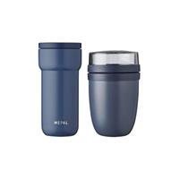 Mepal ELLIPSE Thermo-Lunchset Lunchpot & Becher Nordic Denim Isolierbecher dunkelblau